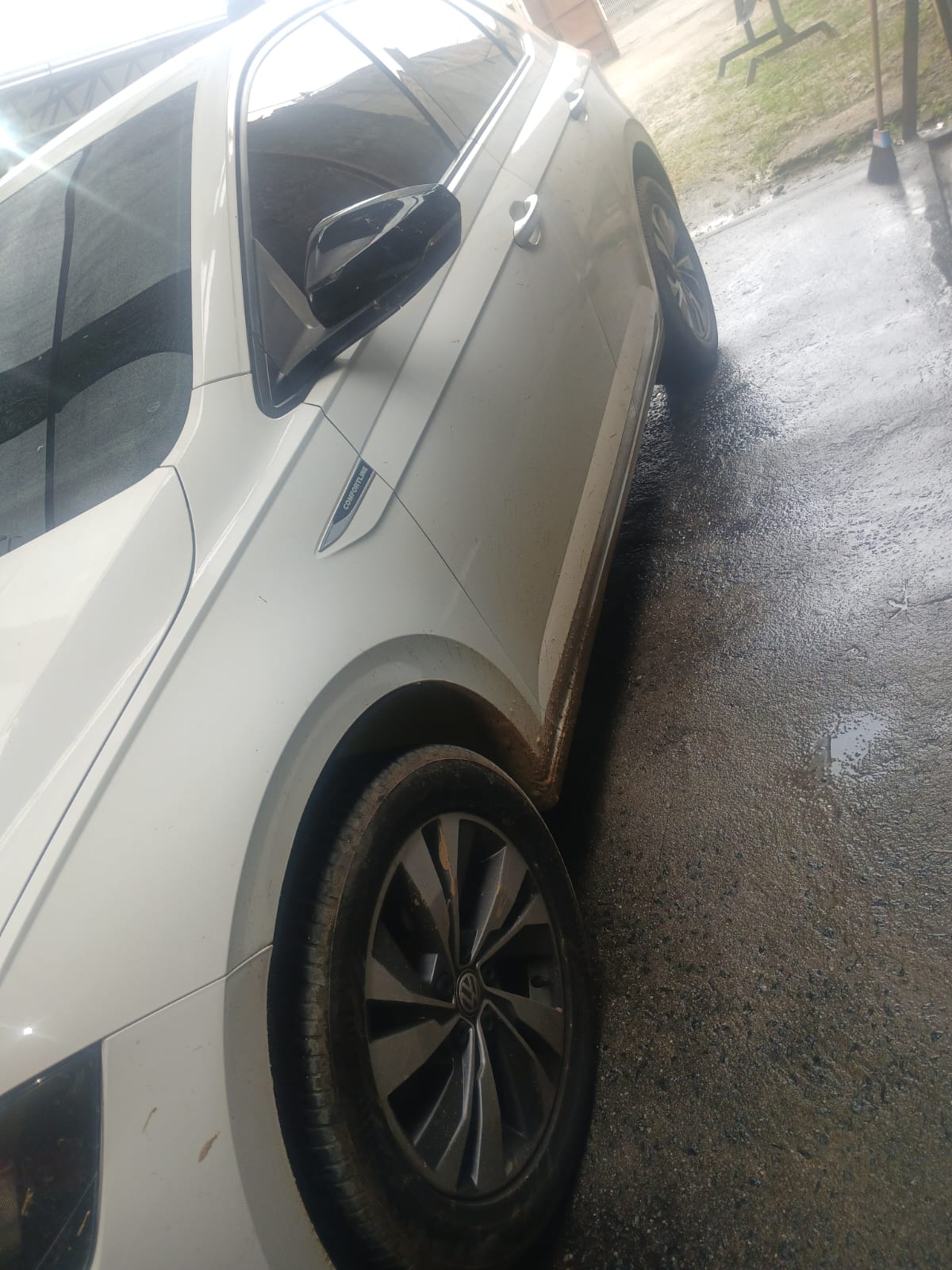 polo-antes suja, antes da lavagem na TG CAR